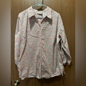 White Stag floral shirt